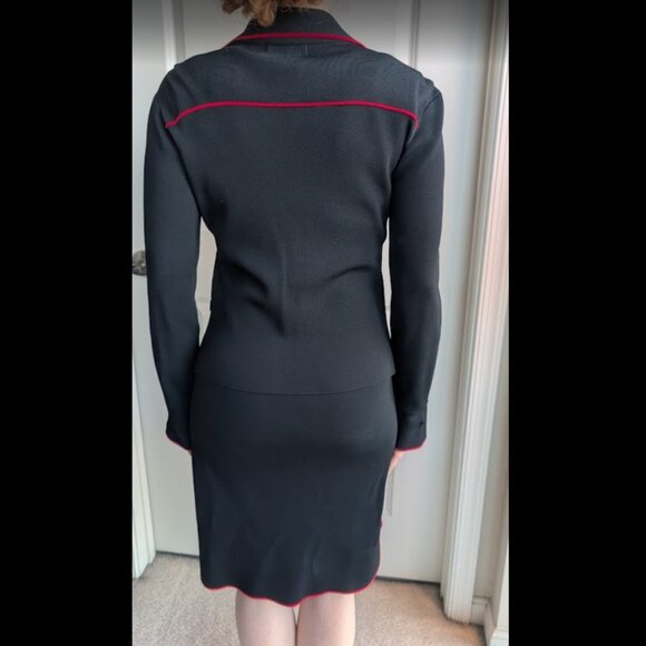 BCBG-MAXAZARIA two-piece knit midi-dress and jacket - Picture 4 of 9